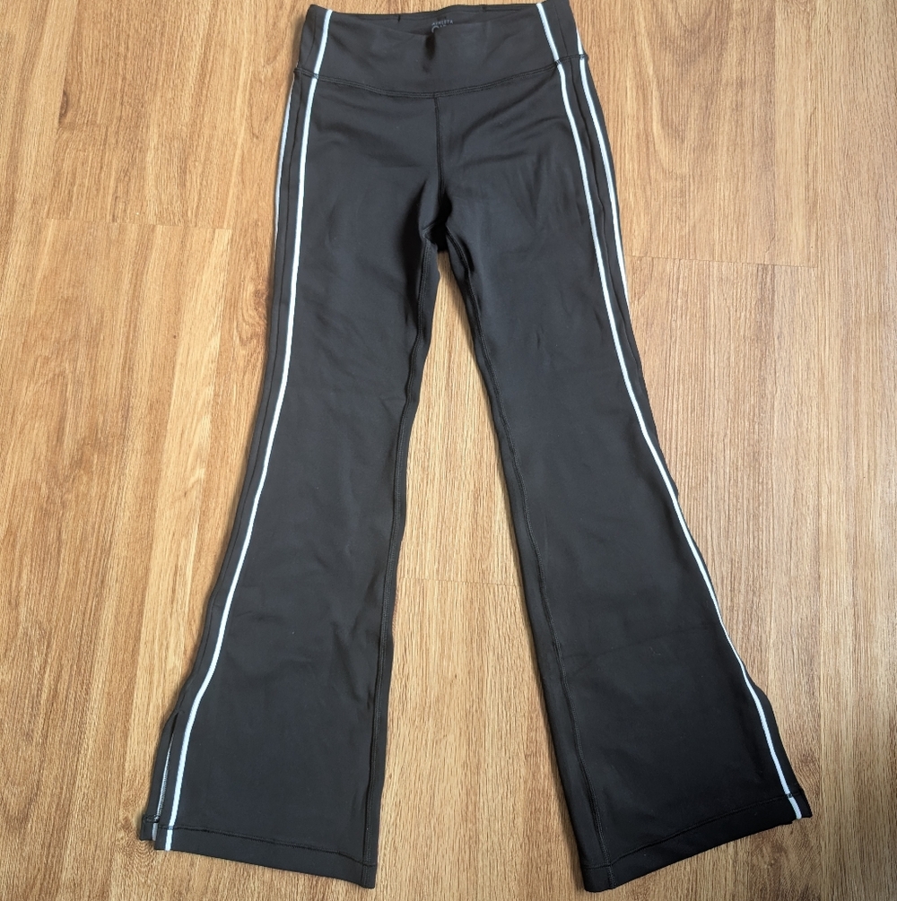 NWOT Athleta Girl Black High Rise Split Leg Pant